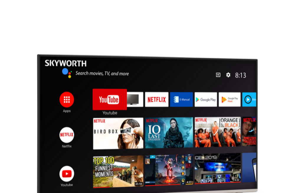 smart and Android 55 inchTV skywort - 4