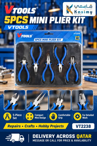 VTOOLS 5-Piece Mini Pliers Kit - 1