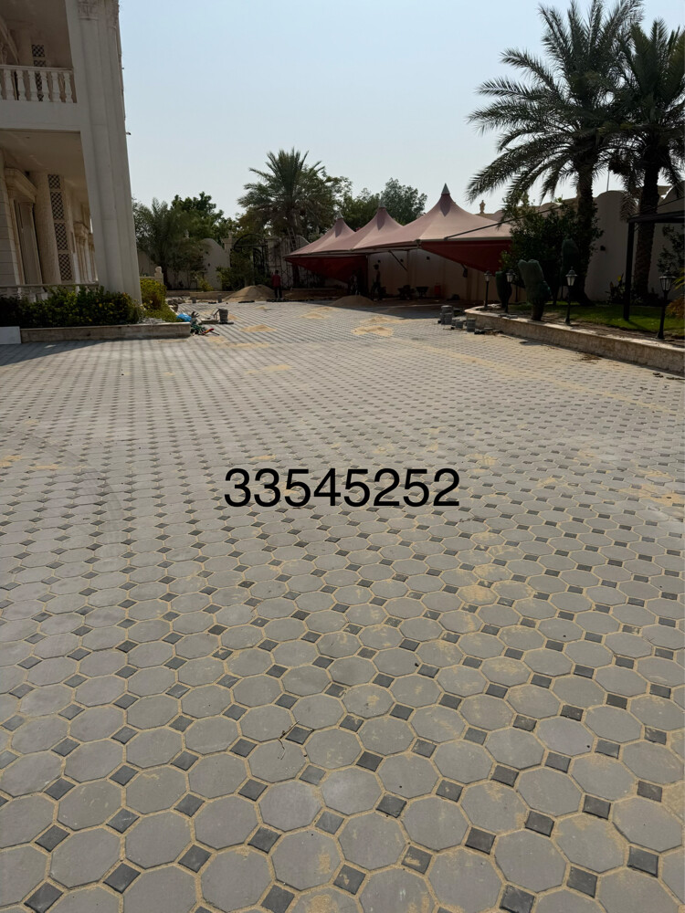 تركيب الانترلوك والبلاط الخارجي  - 29