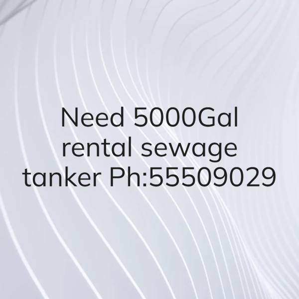 5000gal sewage/green tankers - 2