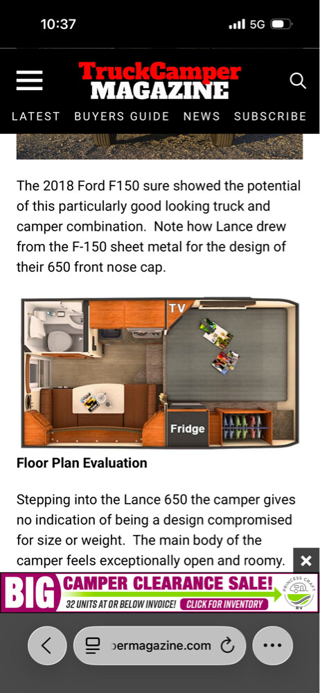 Lance Camper 605  - 11