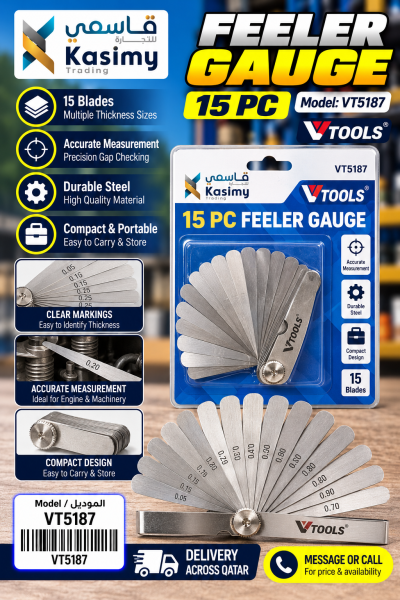 VTOOLS15Blade Feeler Gauge - 1