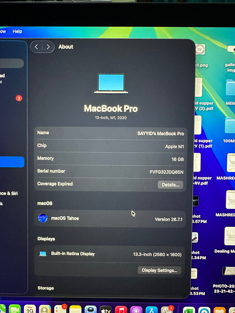 MACBOOK PRO M1 2020 1TB SSD - 2