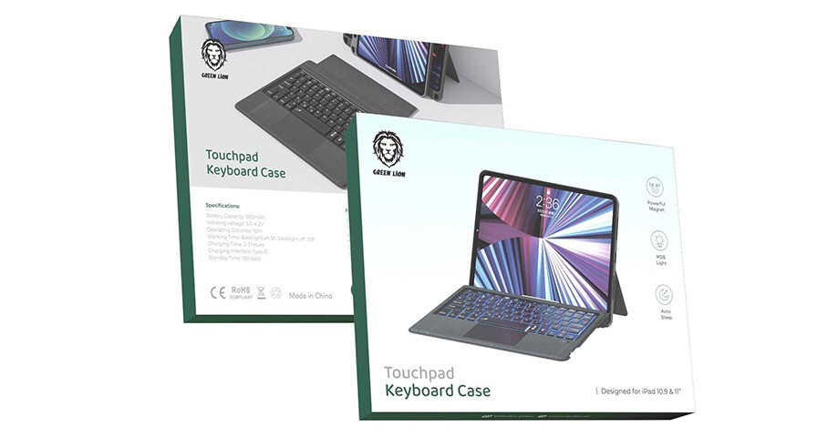 green lion ipad 12.9 cover keyboard - 2