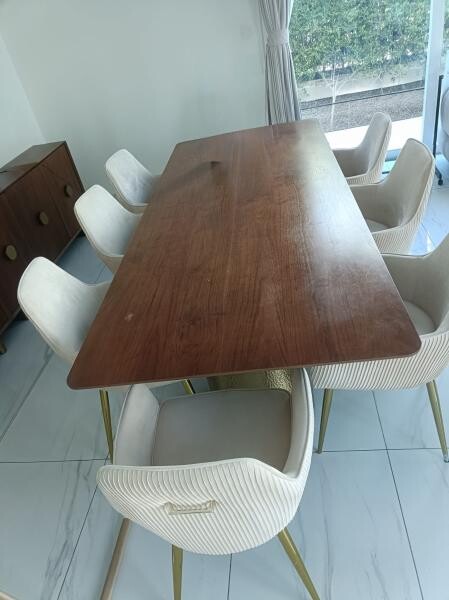 dinning table with 2 side boards - 4