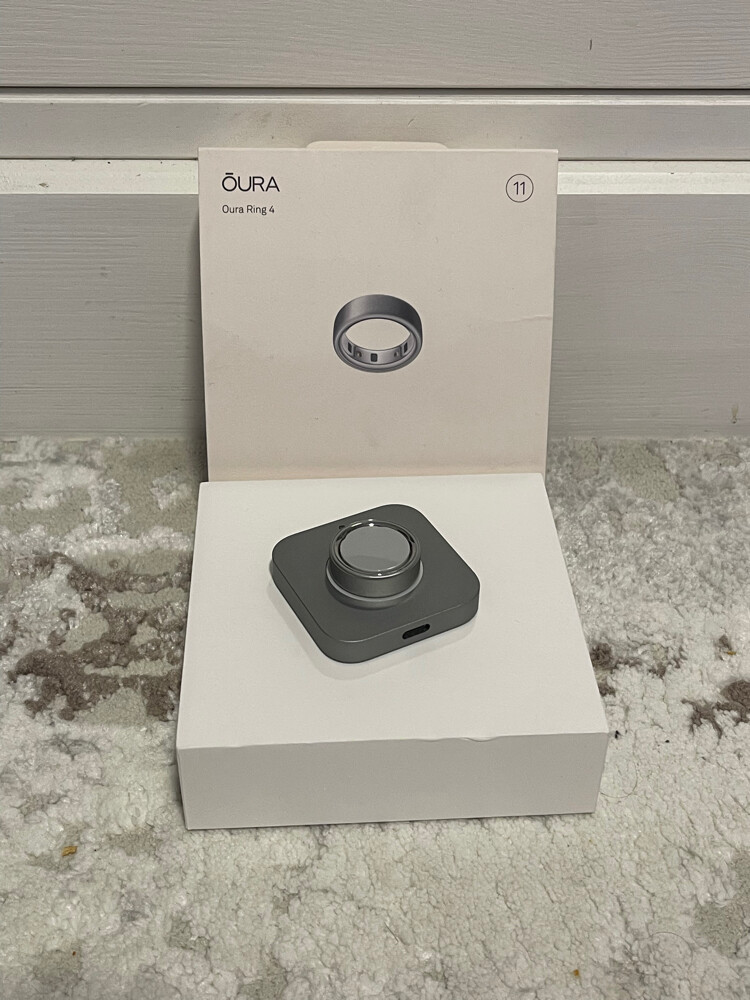 OURA Ring, Blush silver, size 11 - 1