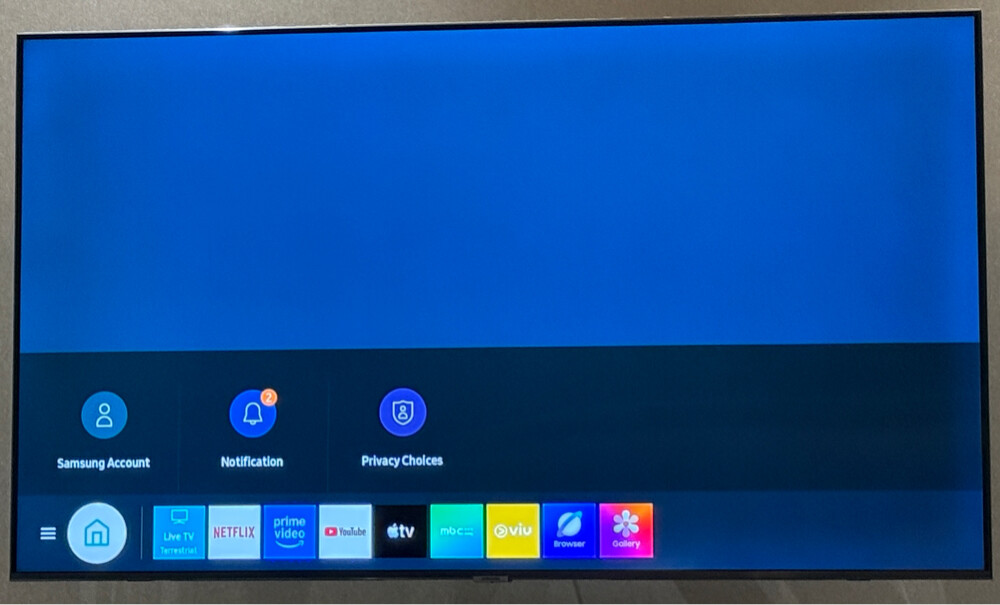 Samsung 55” smart tv 4K LED - 1