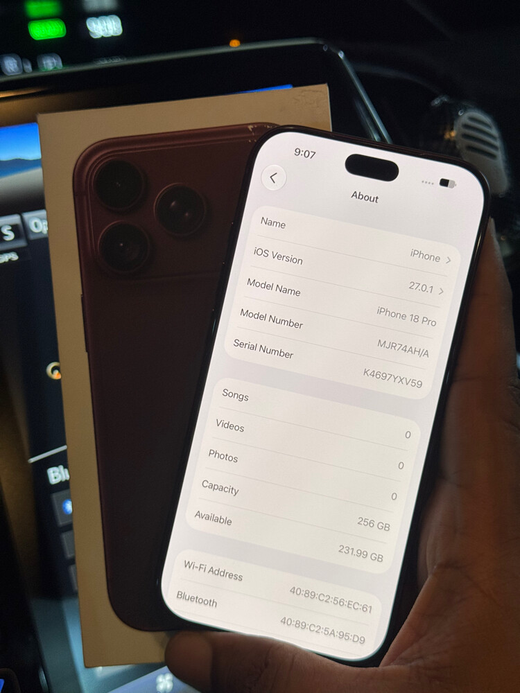 Iphone 18 Pro 256GB - 6