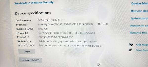 HP CORE i5 4th GEN (HP ProDesk) - 9