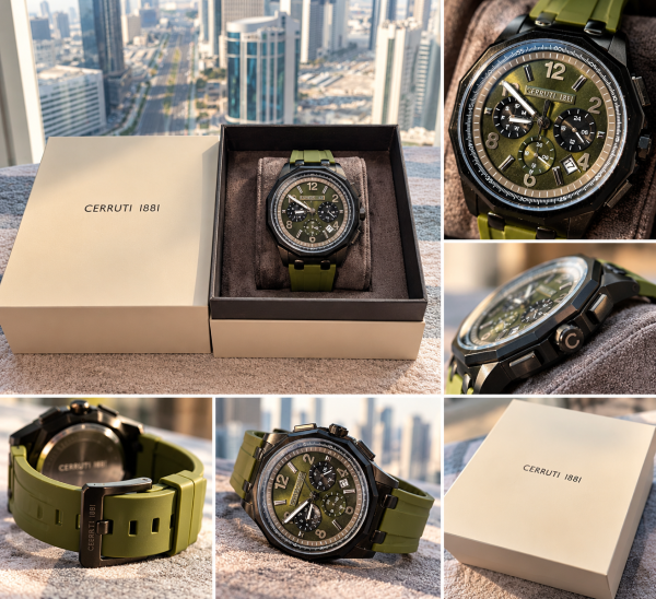 Cerruti 1881 Men's Watch  Olive Gr - 1
