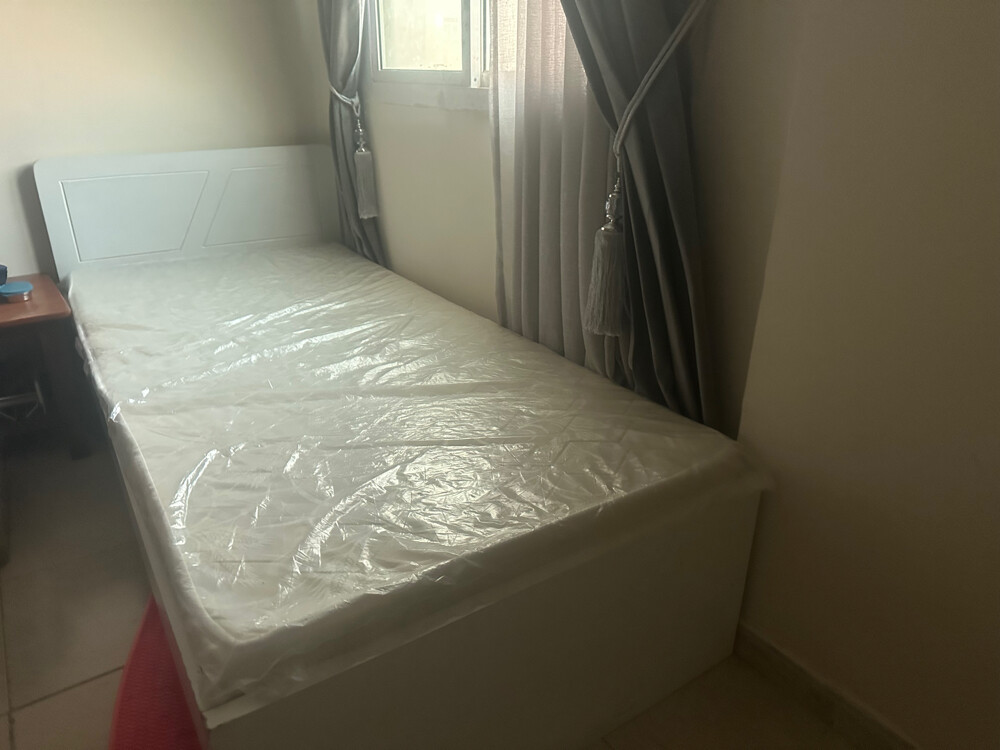 single bed with mattress  - 2