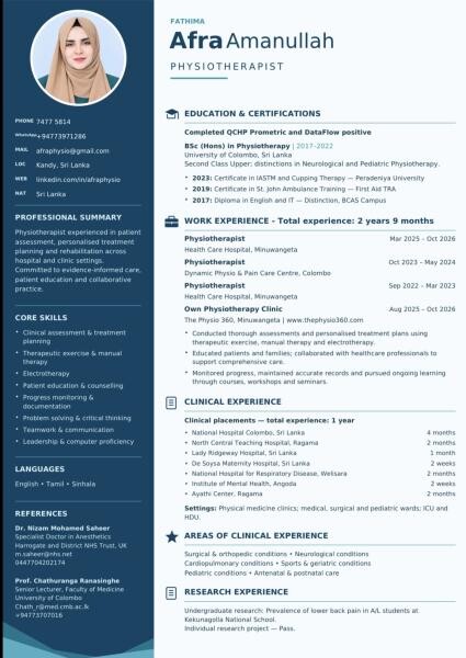 Qualified Physiotherapist Available - 1