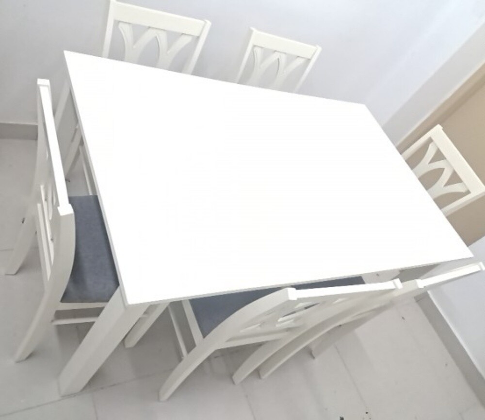white wooden dinning table - 2