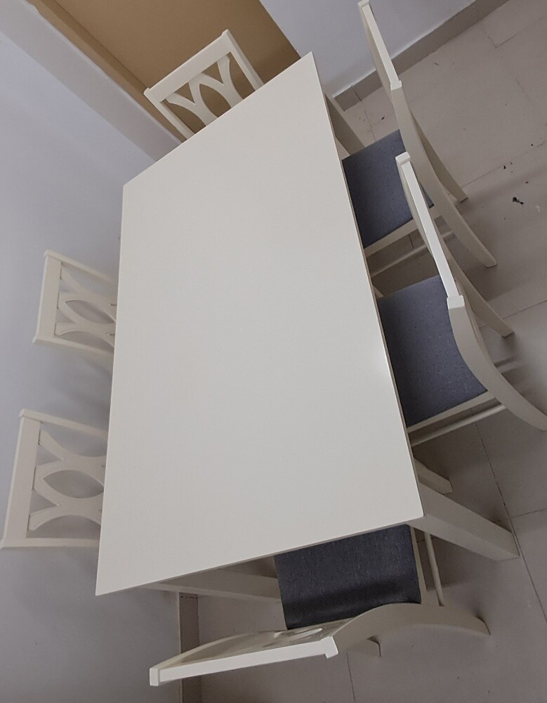 white wooden dinning table - 6