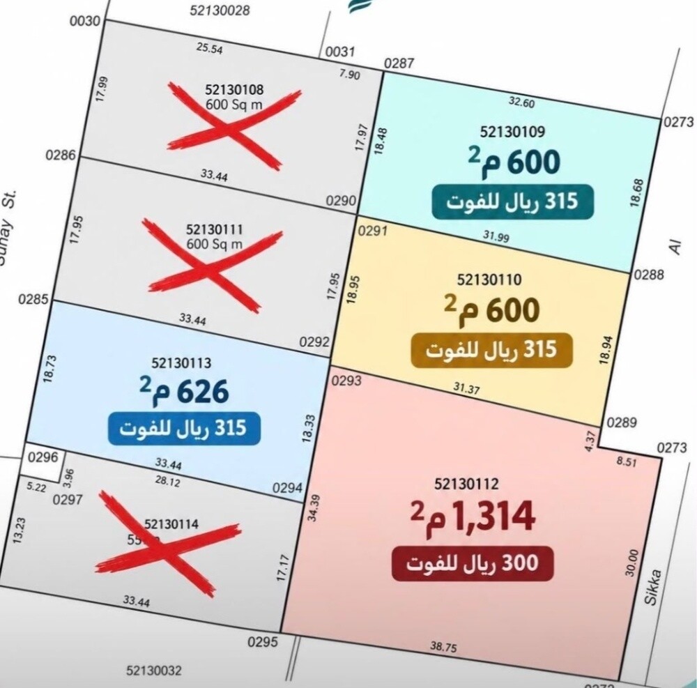 للبيع أراضي في منطقة اللقطة - 2
