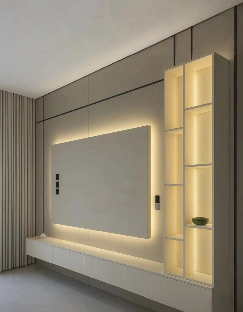 TELEVISION DECOR & CABINET. - 2
