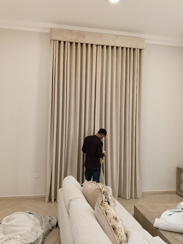 new curtain installation - 1