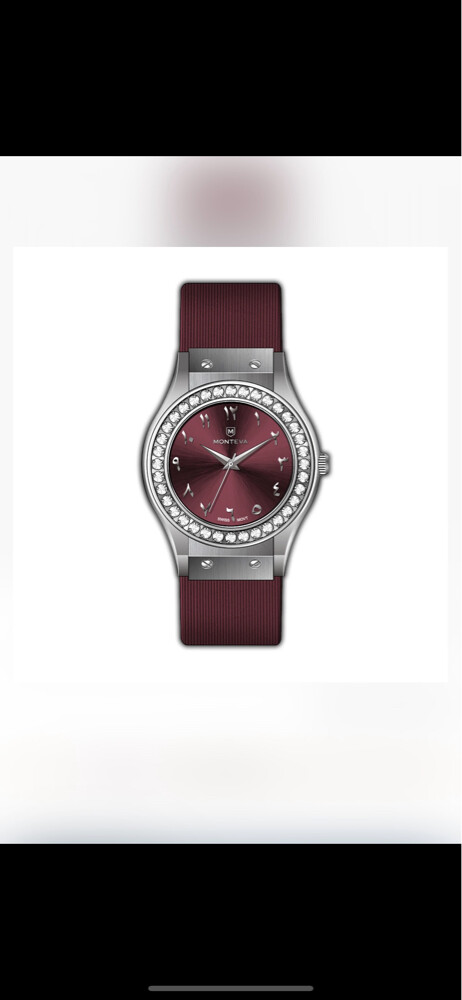 ‏Monteva burgundy watch  - 2