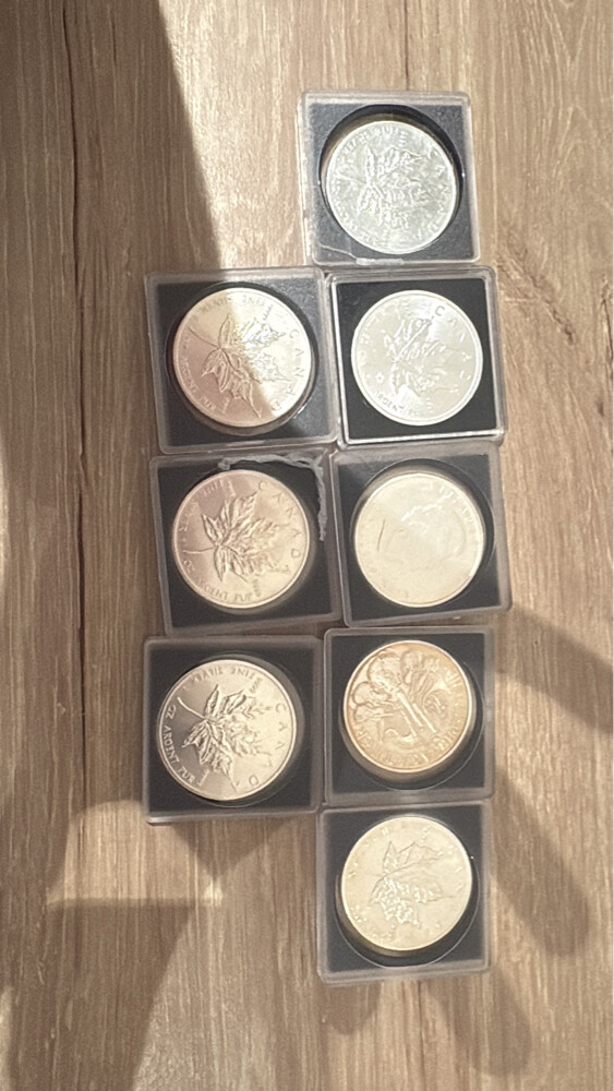 silver coins  - 19