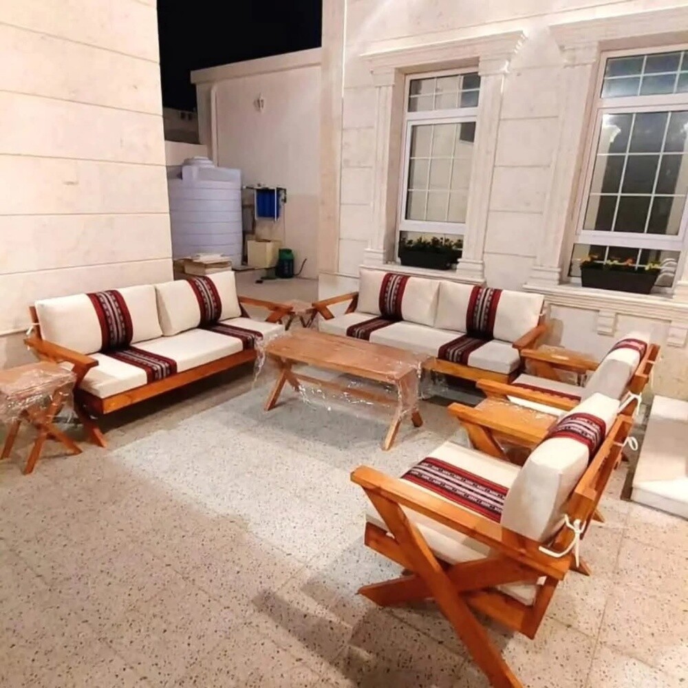كراسي خارجية خشب توصيل فوري - 4