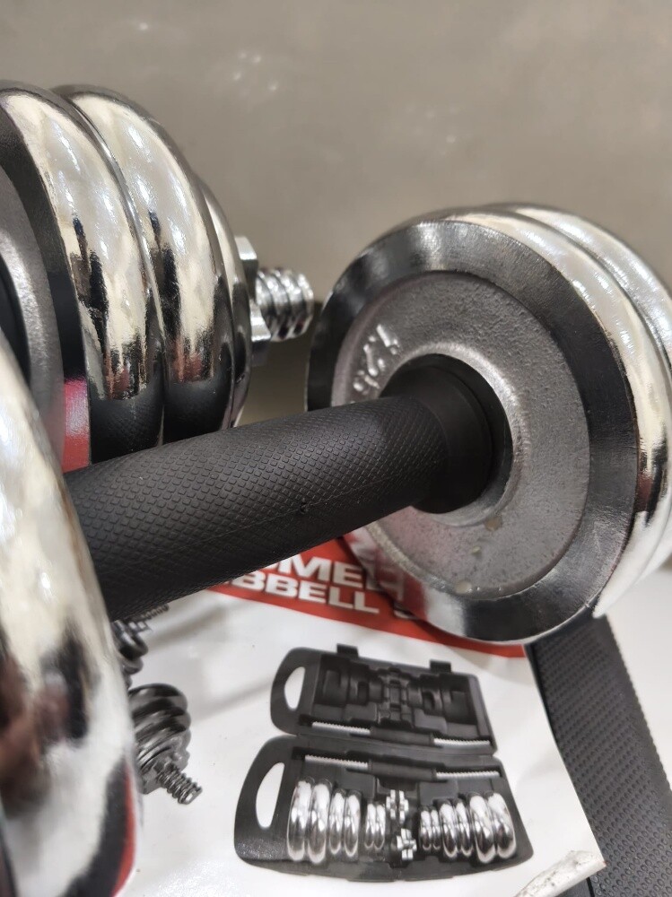 15 kg dumbells negotiateable - 2