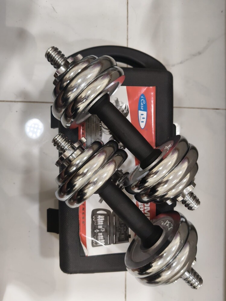 15 kg dumbells negotiateable - 3