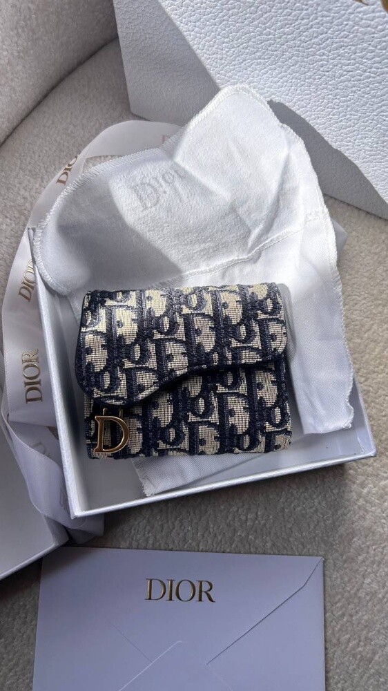 Christian Dior Saddle Lotus Wallet - 4