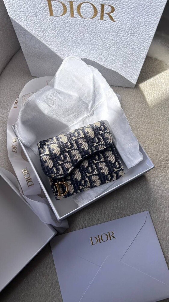 Christian Dior Saddle Lotus Wallet - 2