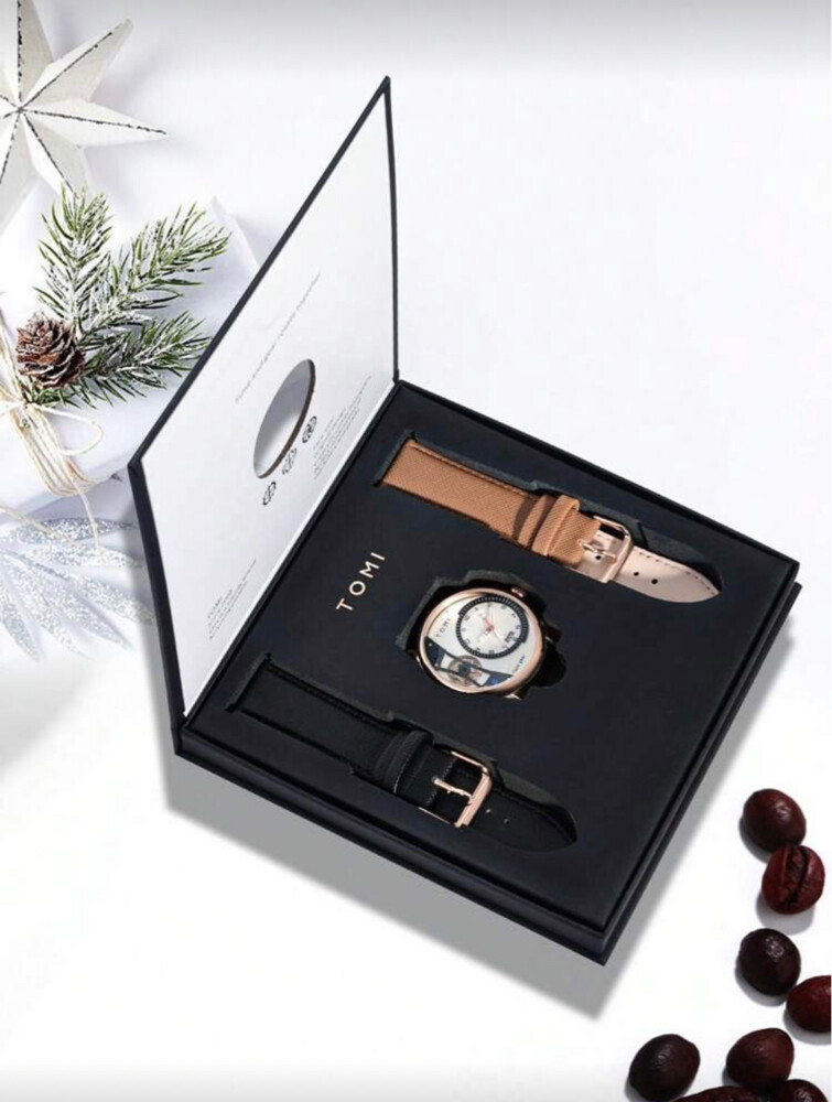 TOMI Creative Face Gear Men's Watch - 3