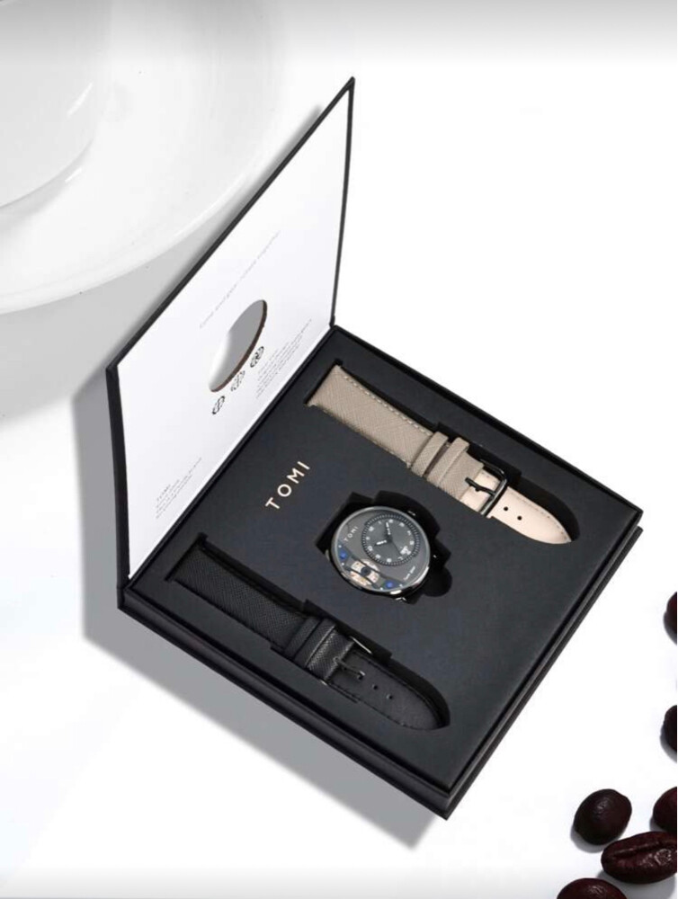 TOMI Creative Face Gear Men's Watch - 1