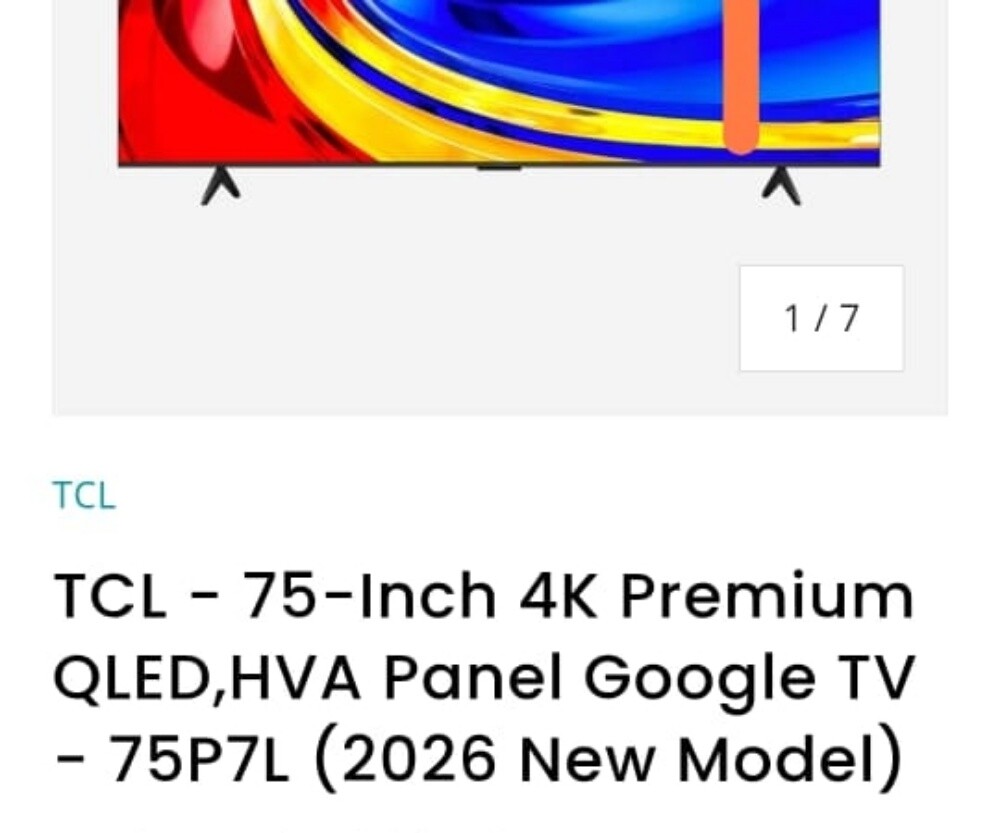 75" TCL QLED - 2