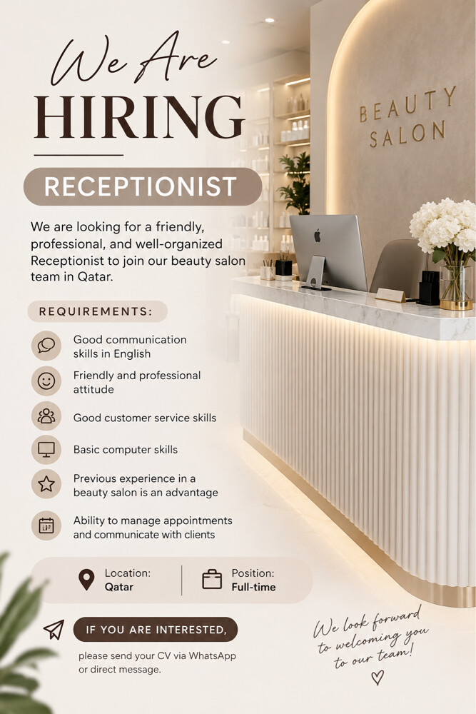 Resseption and Beauty technician - 2