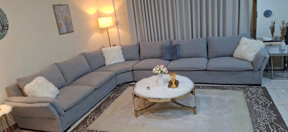 L shape sofa for sale like new cond - 3