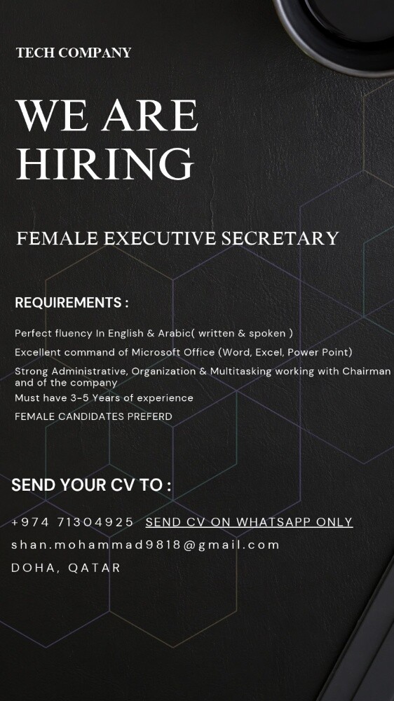 Hiring for a tech company - 1