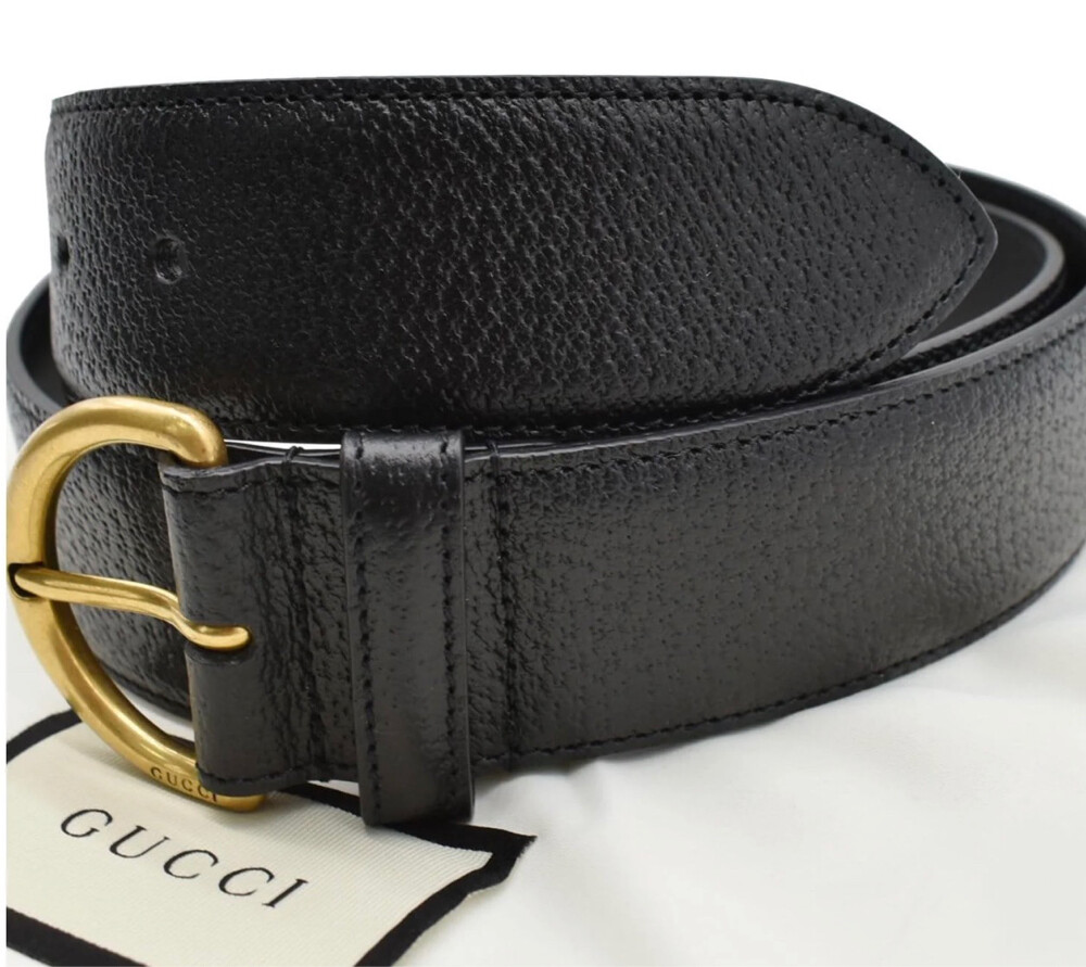 GUCCI Men’s Black Leather Belts - 1