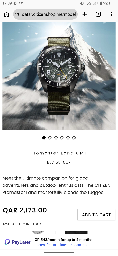 Citizen Pro Master GMT - 3