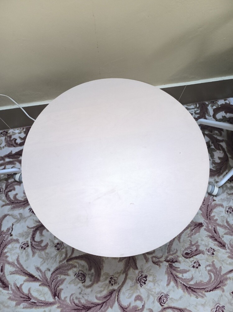 ikea table with air purifier - 2
