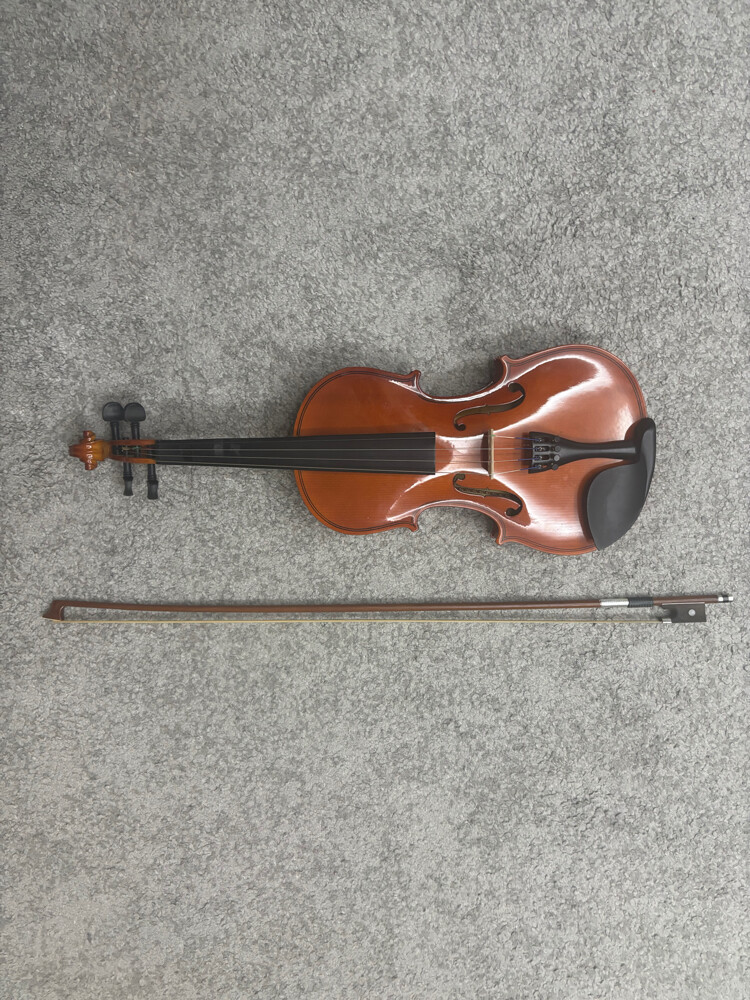 Wood Violin With Case - 6