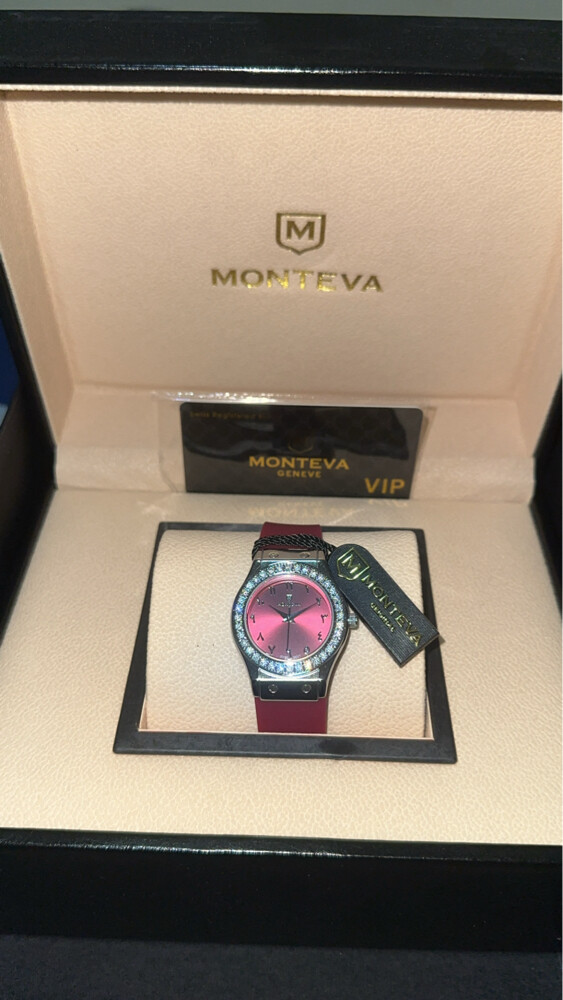‏Monteva burgundy watch  - 1