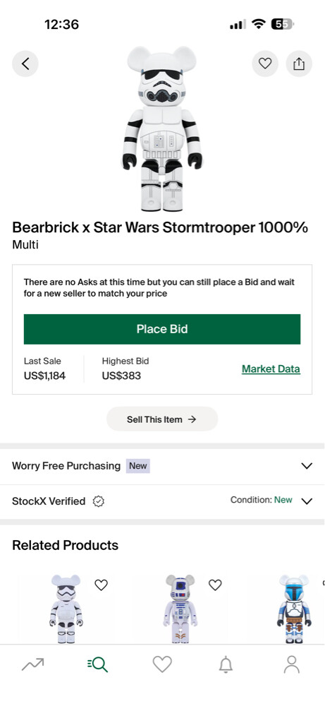 Bearbrick X Stormtrooper 1000% - 2