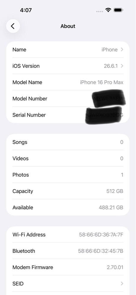 16 pro max 512 gb 93% battery healt - 5