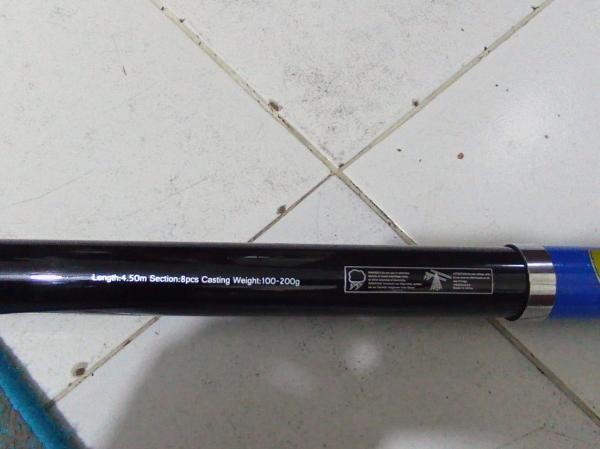 fish rod 4.5mtrs 20 kg drag power - 4