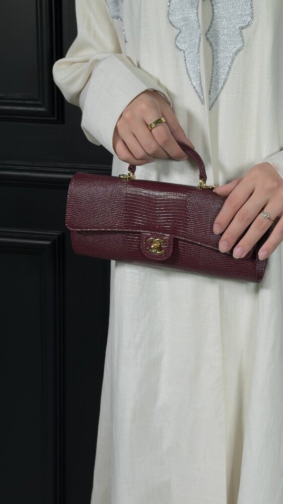 COCO Clutch with chain Lizard Embos - 3