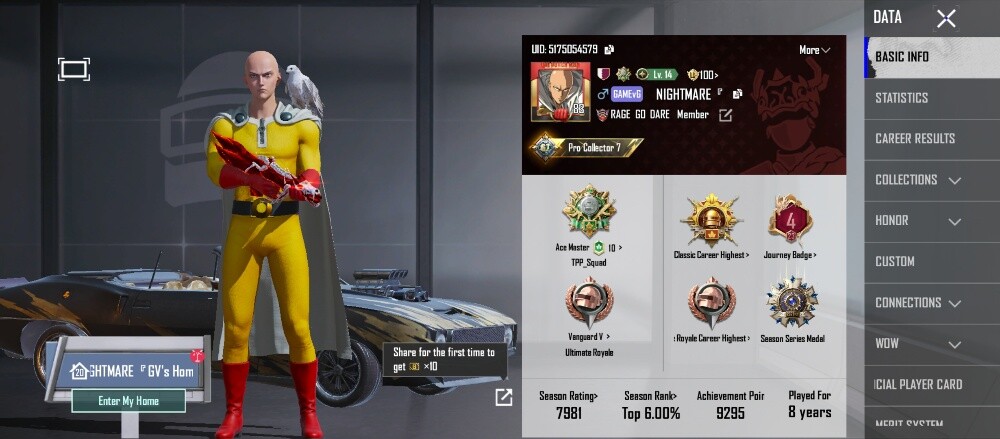 pubg old rare account - 7