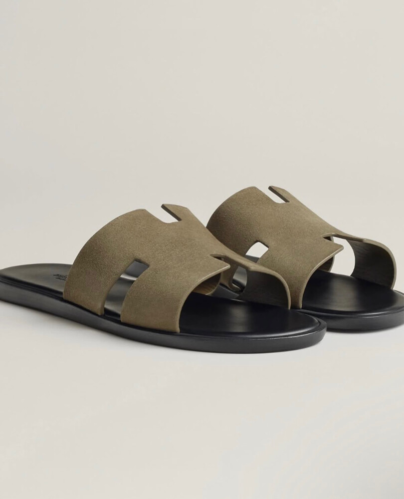 Hermes Izmir sandal vert  - 4