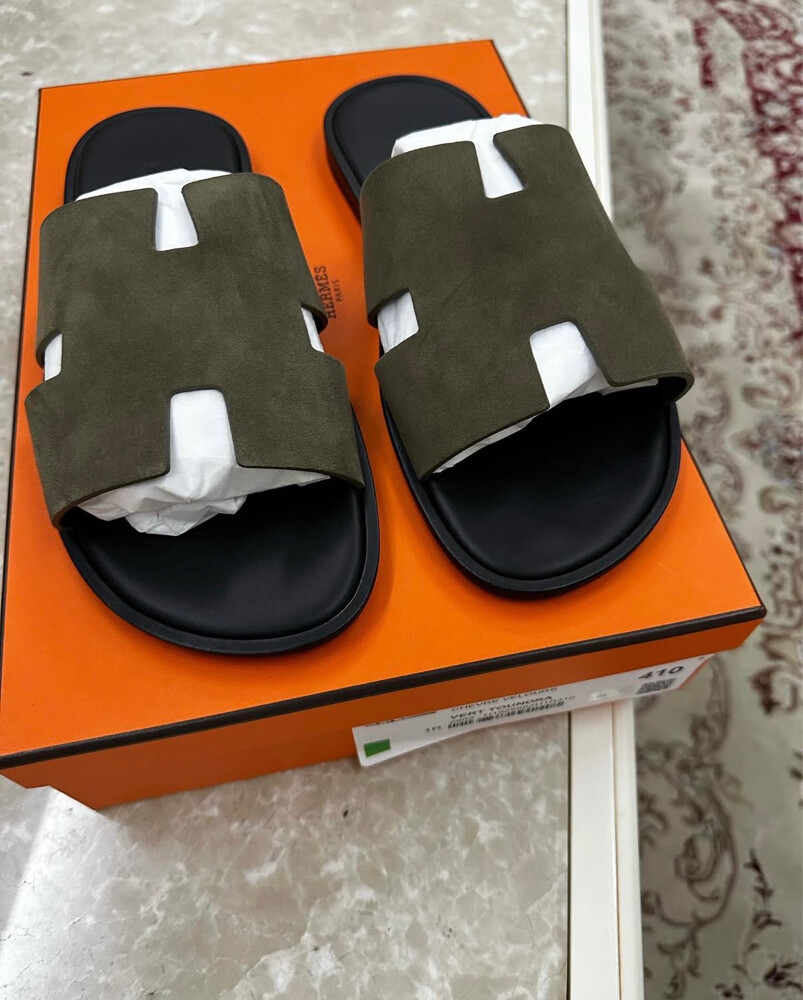 Hermes Izmir sandal vert  - 1