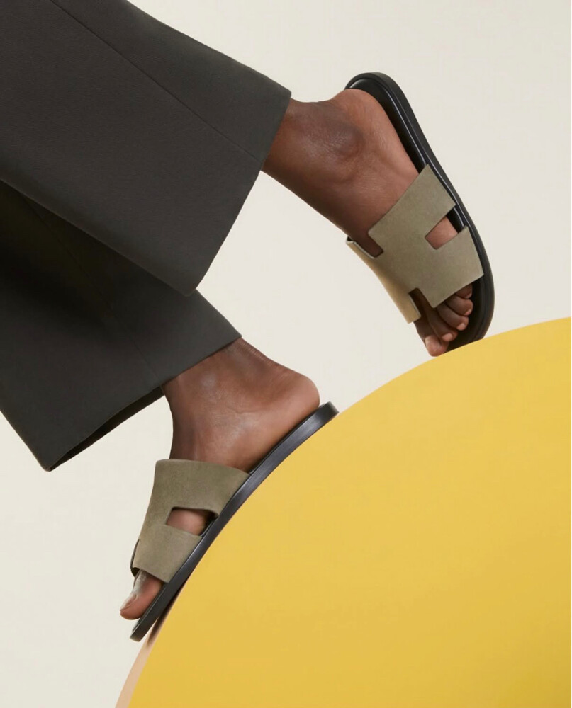 Hermes Izmir sandal vert  - 3