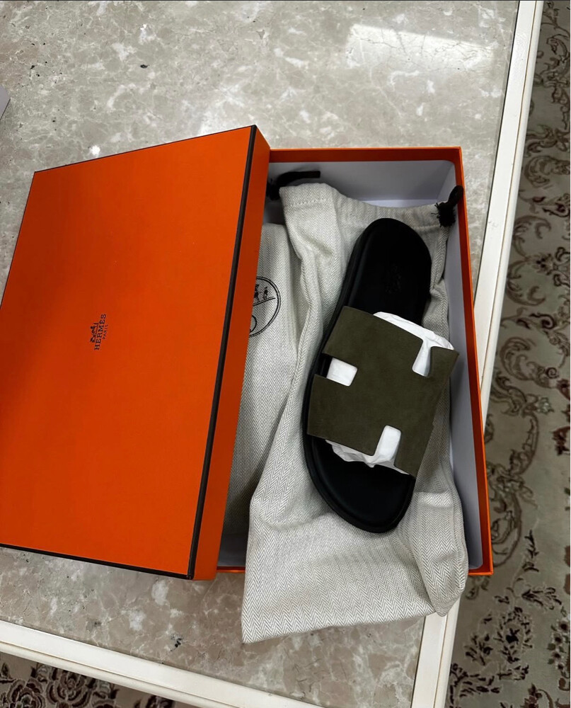 Hermes Izmir sandal vert  - 2