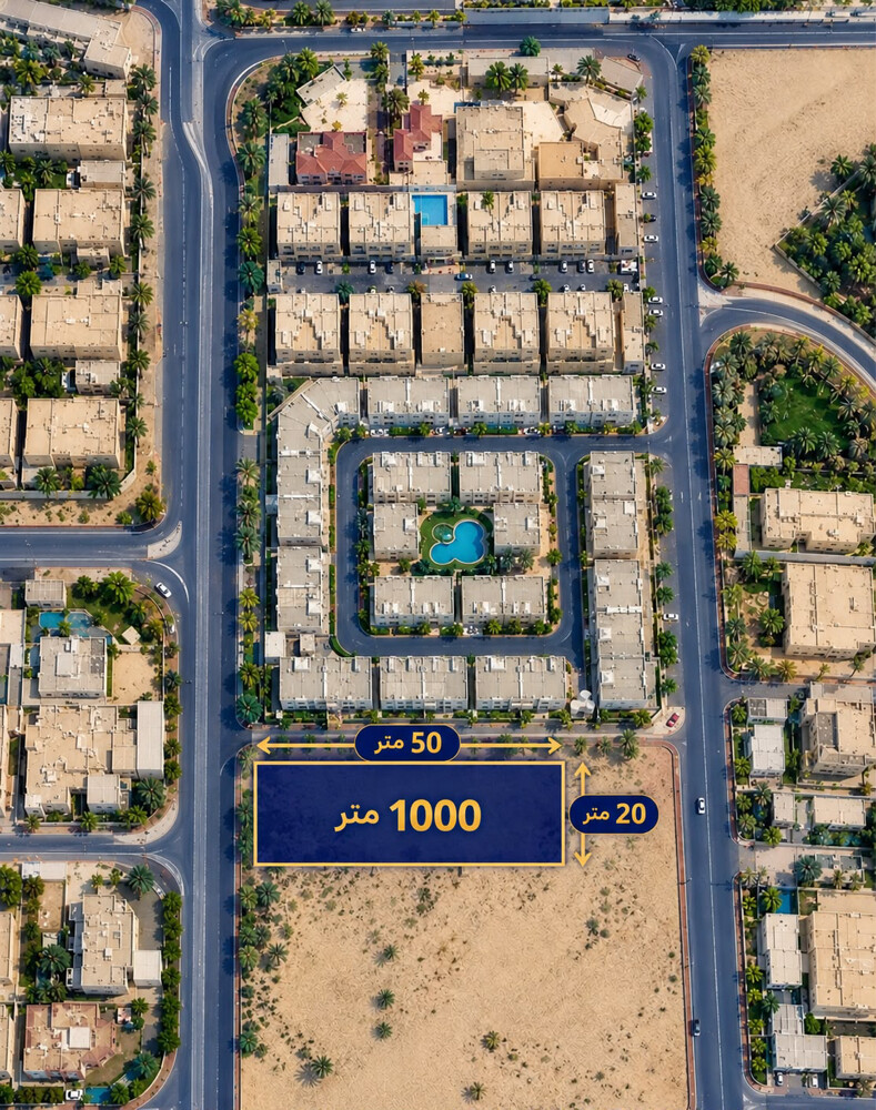أرض سكنية للبيع بالناصرية 1000متر - 1