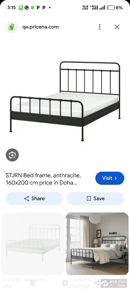Ikea bed . table. water dispenser. - 3
